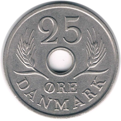 فروش سکه 25 اور دانمارک 1967 کمیاب | بهترین قیمت