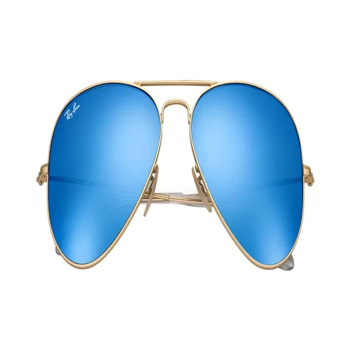 عینک آفتابی RayBan 3025 Aviator Gold Blue Flash