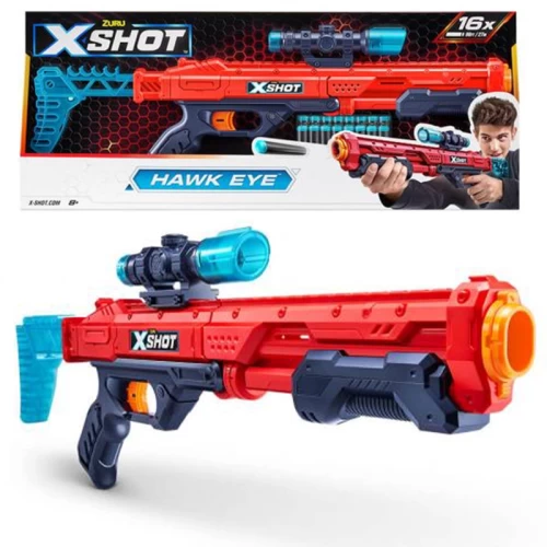 تفنگ اسباب بازی ایکس شات مدل X SHOT HAWK EYE