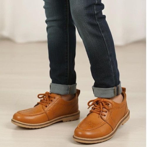 فروش کفش عسلی عید پسرانه