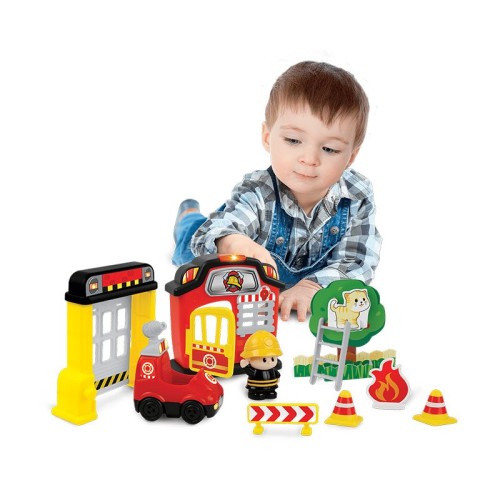 اسباب بازی موزیکال کودک طرح آتش نشان و آدمک Winfun