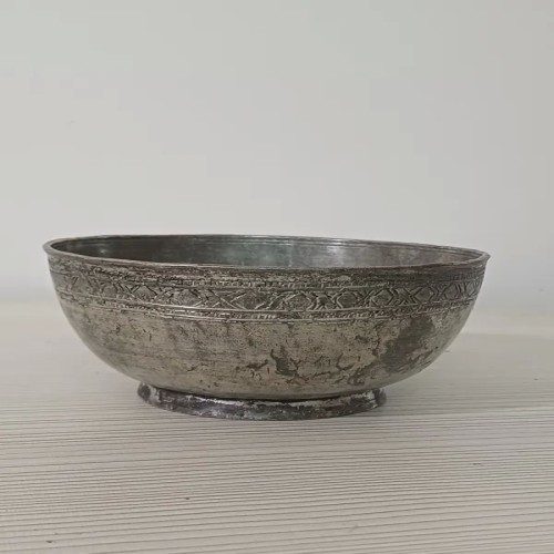 فروش کاسه مسی کعب دار قلم قطر 15 سانت | سالم و سنگین