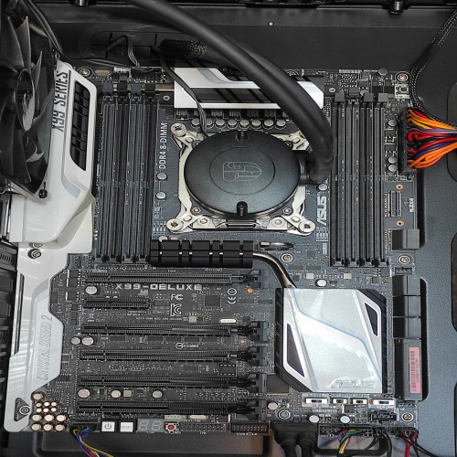 مادربرد ایسوس X99 و سیپیو i7 5820K با امکانات کامل