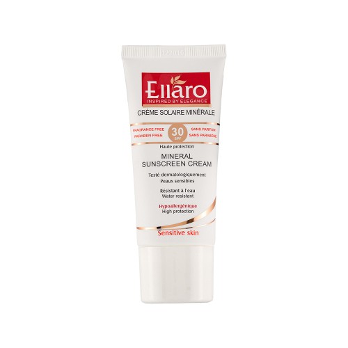 کرم ضد آفتاب بی رنگ SPF30 الارو مناسب پوست حساس