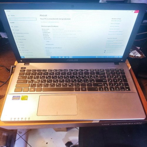 فروش لپ تاپ ASUS X550 با گرافیک 2GB و کارتن