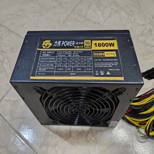 پاور کامپیوتر 1800وات با فن دور بالا و 16 خروجی PCI-Express