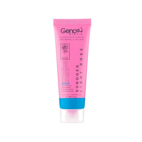 کرم ضد آفتاب رنگی SPF50 ژنوبایوتیک مناسب پوست خشک و معمولی
