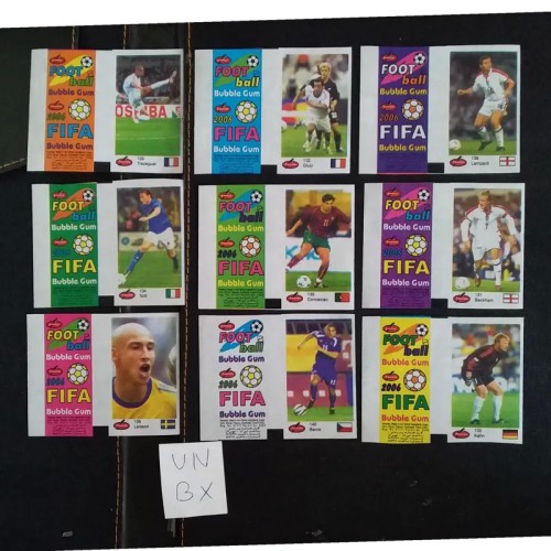 فروش مجموعه نایاب عکس آدامس فوتبالی برش نخورده