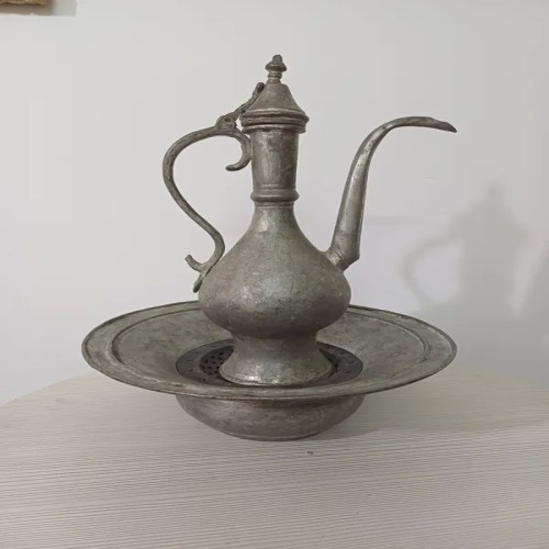 فروش آفتابه لگن مسی بزرگ و مقاوم با وزن 3 کیلوگرم