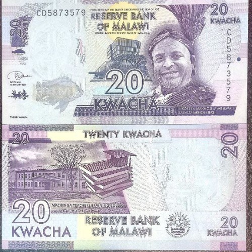 فروش تک (جفت نیست) سوپربانکی اسکناس 20 مالاوی