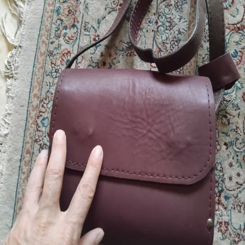 کیف دوشی زنانه و مردانه با جنس چوب و چرم