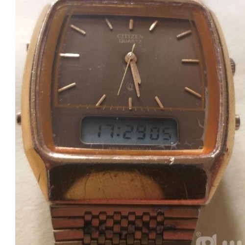 ساعت سیتیزن کوارتز دوزمانه طلایی ژاپنی اصل