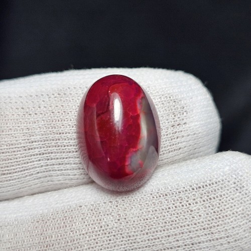 خرید نگین سنگ عقیق دراگون صورتی معدنی کد وردسا