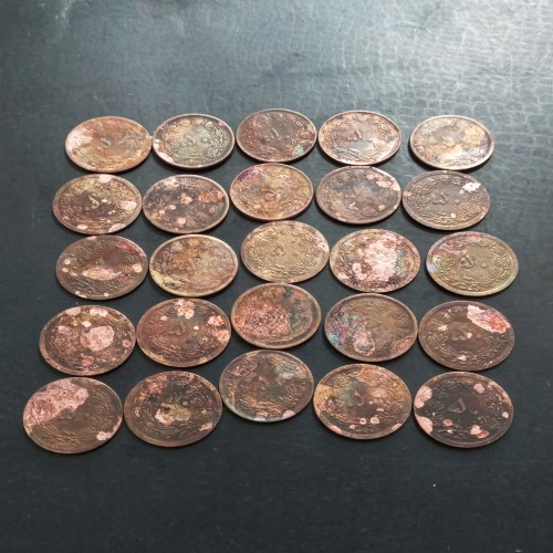 فروش 25 سکه 50 دینار پهلوی