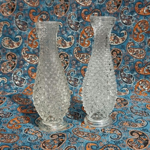 فروش گلدان بلور خشتی ایرانی قدیمی ( توضیحات )