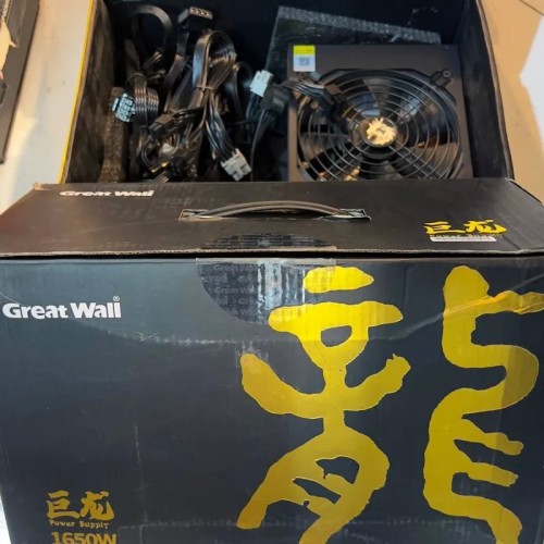 پاور 1650 وات GREAT WALL با کابل‌های کامل