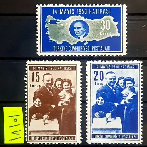 فروش سری تمبر کامل و کمباب انتخابات جمهوریت ترکیه