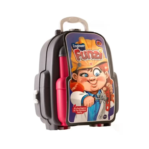 کیف ابزار اسباب بازی رنگ طوسی و صورتی کد P/G8065/A