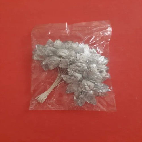 خرید گل تزیین کادو وردسا با 10 شاخه نقره ای و اکلیلی