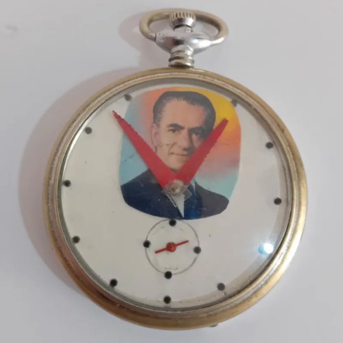 فروش ساعت جیبی سوئیسی مهردار NACAR با موتور سرخ سالم