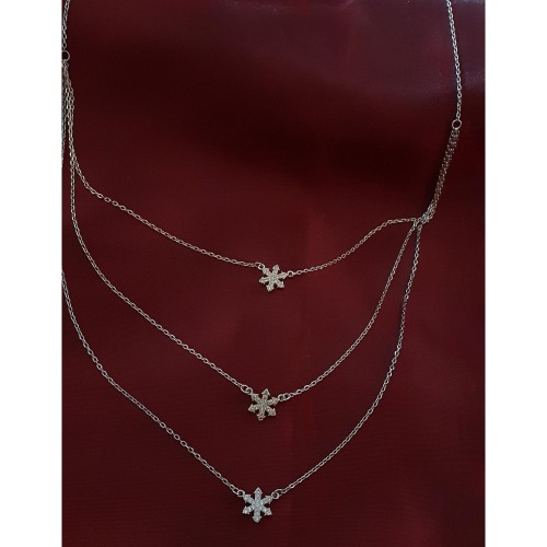 نیم ست نقره برفی خارجی – زیورآلات شیک و خاص