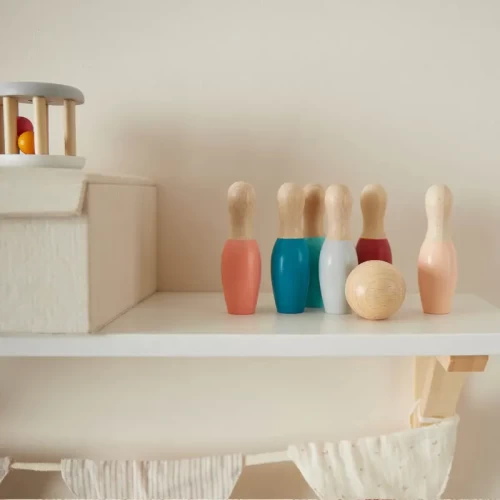 بولینگ چوبی کودک رنگین کمانی کد BZ 21 B
