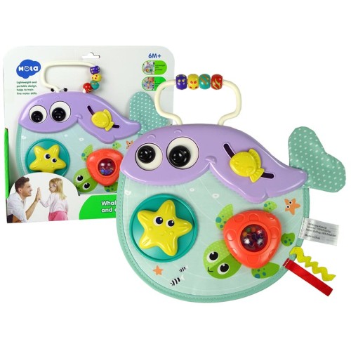جغجغه و صفحه بازی طرح نهنگ هولی تویز Huile Toys