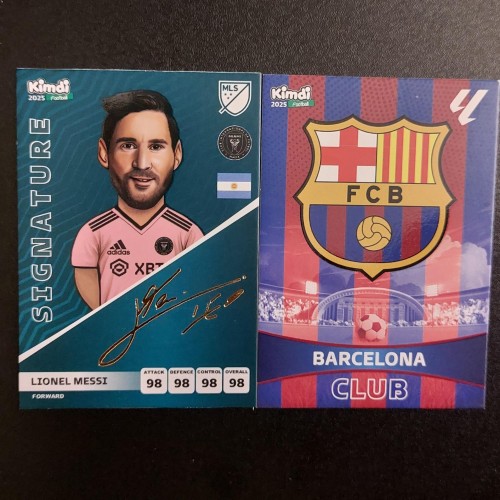 کارت کیمدی مسی امضا و بارسلونا کلاب | فروش ویژه