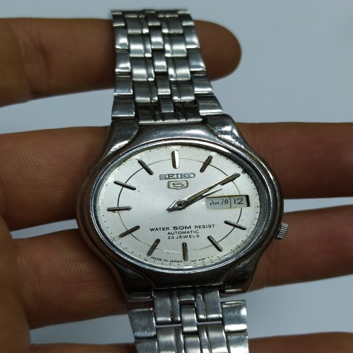 فروش ساعت مچی سیکو پنج مردانه قدیمی و سالم