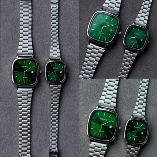 ست ساعت کاسیو صفحه سبز شیک و بادوام