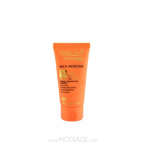کرم ضدآفتاب SPF50 رنگی دکتر ژیلا - محافظت کامل پوست