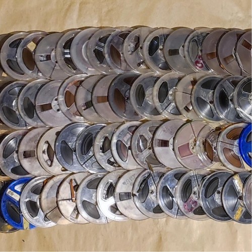 57 عدد نوار ریل کارکرده درهم قدیمی 600 فوت