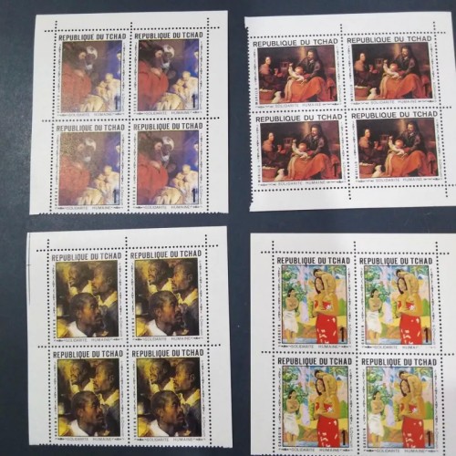 فروش 4بلوک تمبر میناتور خارجی