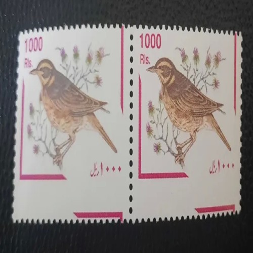 فروش 2 سری تمبر ارور پستی پرنده با قیمت مناسب