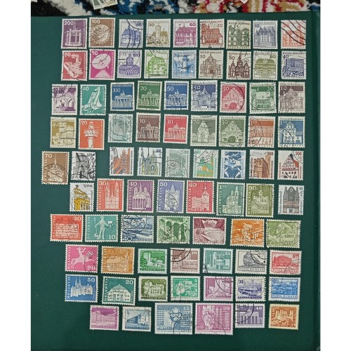 فروش 80 عدد تمبر خارجی متنوع و بدون تکرار