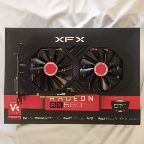 فروش کارت گرافیک XFX RX 580 8G سالم و تست شده