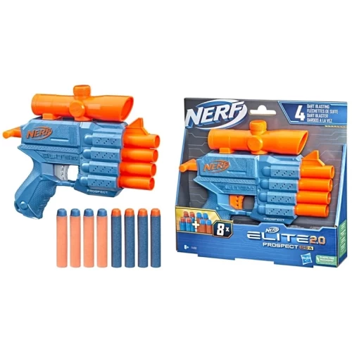 تفنگ اسباب بازی کودک نرف آبی کمرنگ مدل NERF ELITE F4190