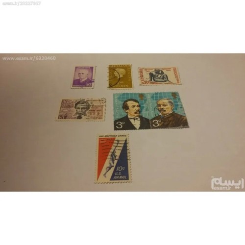فروش 6 تمبر خارجی