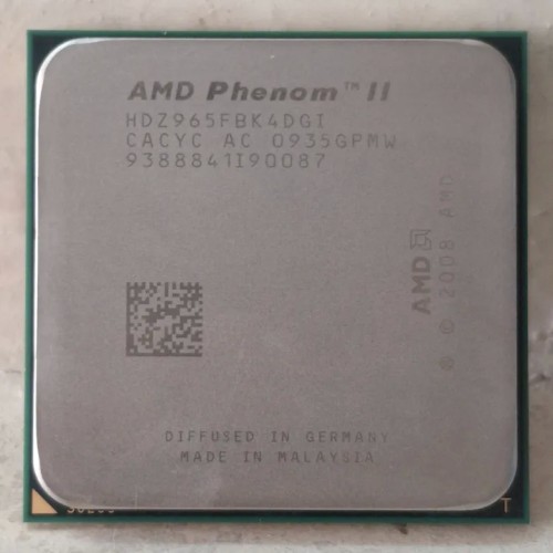 فروش پردازنده Phenom II X4 965 چهار هسته‌ای با گارانتی