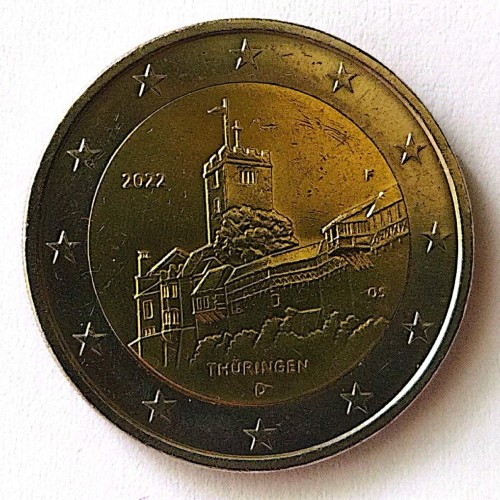 فروش سکه 2 یورو تورینگن آلمان 2022 با قیمت مناسب