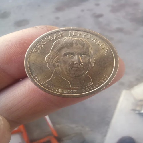 فروش سکه 1 دلار آمریکا توماس جفرسون با طراحی منحصر به فرد