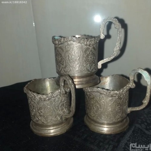 فروش 3 عدد انگاره قدیمی نقره قلم عیار 84