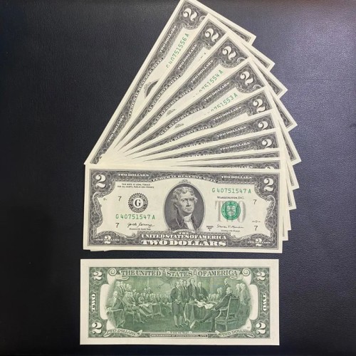 فروش اسکناس 2 دلار آمریکا با جفت موجود