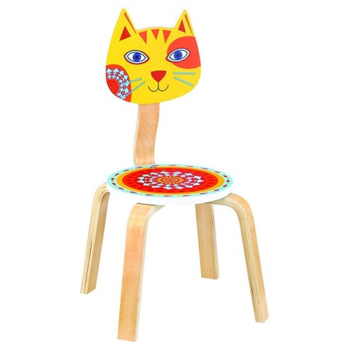 صندلی کودک چوبی مدل گربه - کد SD 02 B