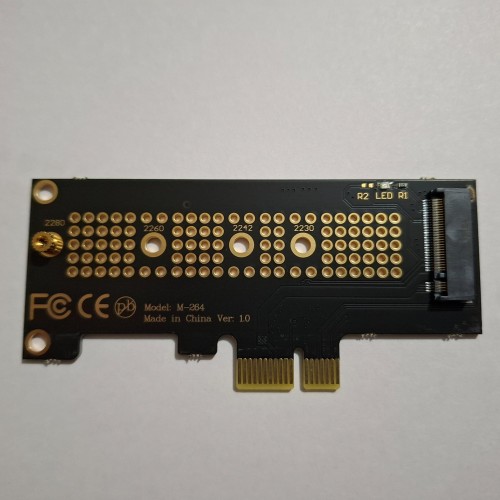 تبدیل NVMe M.2 به PCIe x1 با ارسال رایگان