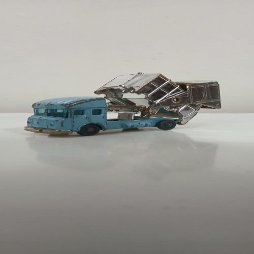 ماکت ماشین فلزی قدیمی انگلیسی حمل زباله هاسکی