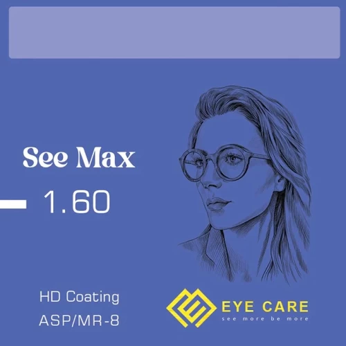 عدسی طبی سی مکس See Max 1.60 ASP/HD Coating/ABBE:42