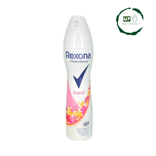 اسپری ضد تعریق رکسونا تروپیکال - ماندگاری بالا و رایحه دلپذیر