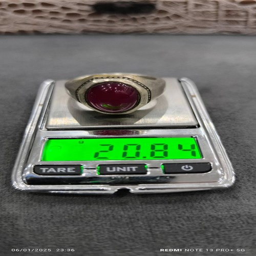 فروش نقره دست ساز یاقوت با بهترین قیمت