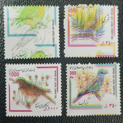 فروش ارور 4 عدد تمبر سری پستی پرنده با بهترین قیمت